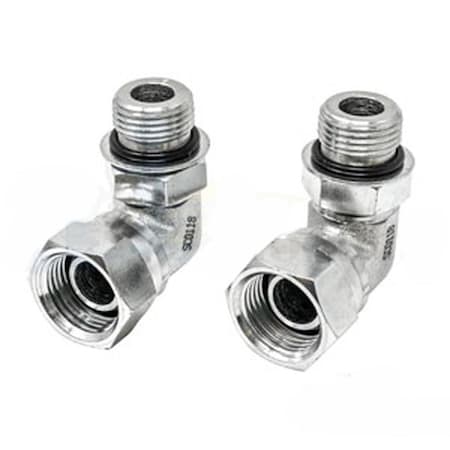 Aftermarket 90-1/2 Female NPT Swivel X Male ORB Adapter A-43B44-AI